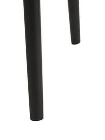Holz-Armlehnstuhl Angelina mit Sitzpolster, Bezug: Polyester Der hochwertige, Gestell: Eschenholz, FSC-zertifizi, Webstoff Cremeweiß, Schwarz, B 57 x H 80 cm