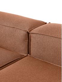 Canapé lounge modulable Lennon, Tissu nougat, larg. 418 x prof. 68 cm, méridienne à gauche