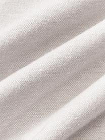 Flanellen dekbedovertrek Laia in lichtgrijs, Weeftechniek: flanel Flanel is een knuf, Grijs, B 200 x L 200 cm