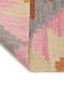 Ręcznie tkany dywan kilim z wełny Zenda, 100% wełna, Wielobarwny, S 155 x D 240 cm (Rozmiar M)