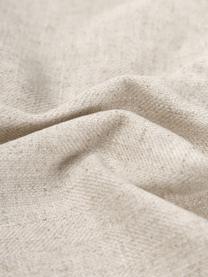 Kissenhülle Colette mit Rüschen, 60% Polyester, 25% Baumwolle, 15% Leinen, Beige, B 30 x L 50 cm