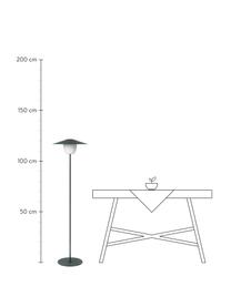 Mobile Dimmbare Aussenleuchte Ani zum Hängen oder Stellen, Lampenschirm: Aluminium, Dunkelgrau, Ø 34 x H 121 cm