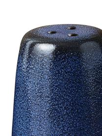 Handgemachter Salz- und Pfefferstreuer Raw mit Farbverlauf, 2er-Set, Steingut, Blau, Ø 5 x H 6 cm