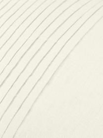 Funda de cojín de lino texturizada Dalia, 51% lino, 49% algodón, Blanco, An 30 x L 50 cm