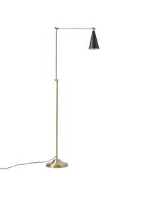 Lámpara de lectura orientable Aubrey, Pantalla: metal recubierto, Cable: cubierto en tela, Dorado, negro, An 66 x Al 160 cm