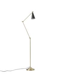 Nastavitelná lampa na čtení Aubrey, Zlatá, černá, Š 66 cm, V 160 cm