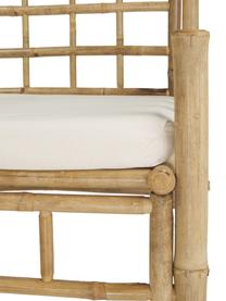 Sillón de bambú Mandisa, Estructura: bambú sin tratar, Bambú, blanco crema, An 70 x F 70 cm