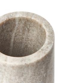 Marmeren tandenborstelbeker Simba, Marmer, Beige, gemarmerd, Ø 8 x H 14 cm