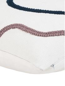 Kissenhülle Wassily mit abstrakter Verzierung, 100% Baumwolle, Vorderseite: MehrfarbigRückseite: Weiss, B 45 x L 45 cm