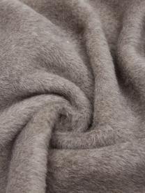 Plyšová deka z bavlny s třásněmi Vienna, 85 % bavlna, 8 % viskóza, 7 % polyakrylát, Hnědá, Š 150 cm, D 200 cm