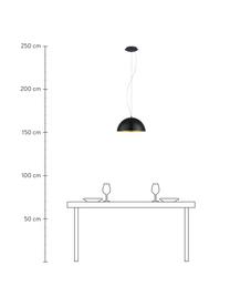 Lampa wisząca Brad, Czarny, Ø 53 x W 25 cm