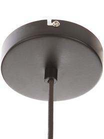 Hanglamp Ufe van rotan, Lampenkap: rotan, Baldakijn: gepoedercoat metaal, Beige, Ø 50 x H 38 cm