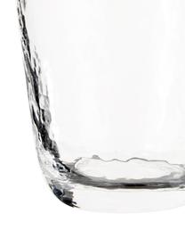 Szklanka ze szkła dmuchanego  Hammered, 4 szt., Szkło dmuchane, Transparentny, Ø 9 x W 10 cm, 250 ml