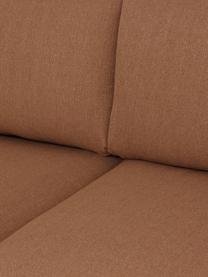 Sofa Moby (2-Sitzer) in Nougat mit Metall-Füßen, Bezug: Polyester Der hochwertige, Gestell: Massives Kiefernholz, FSC, Füße: Metall, pulverbeschichtet, Webstoff Nougat, B 170 x T 95 cm