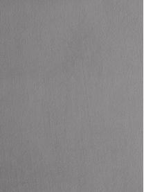 Samt-Ottomane Fluente mit Metall-Füßen, Bezug: Samt (Hochwertiger Polyes, Gestell: Massives Kiefernholz, FSC, Füße: Metall, pulverbeschichtet, Samt Hellgrau, B 202 x T 85 cm, Rückenlehne links