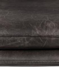 Fauteuil lounge en cuir synthétique Bon, Cuir synthétique gris foncé, larg. 80 x prof. 76 cm