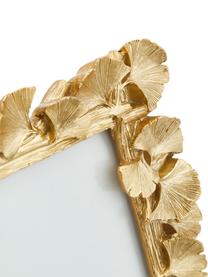 Bilderrahmen Ginkgo, Rahmen: Polyresin, beschichtet, Goldfarben, Schwarz, 10 x 15 cm