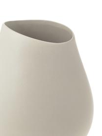 Jarrón artesanal de gres Opium, Gres, Blanco crema, Ø 26 x Al 39 cm