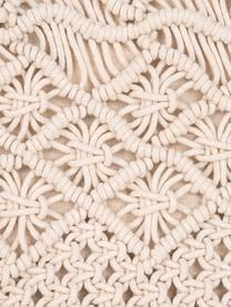 Funda de cojín de macramé Nalina, 100% algodón, Crema, An 45 x L 45 cm
