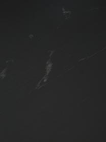 Marmeren salontafel Alys, Tafelblad: marmer, Frame: gepoedercoat metaal, Zwart, 80 x 40 cm