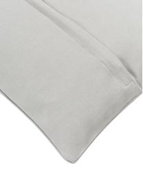 Housse de coussin 45x45 brodée Deer, 100 % coton, Gris, larg. 45 x long. 45 cm