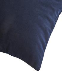 Housse de coussin 45x45 velours Rush, 2 pièces, 100 % polyester ( recyclé ), Bleu foncé, larg. 45 x long. 45 cm