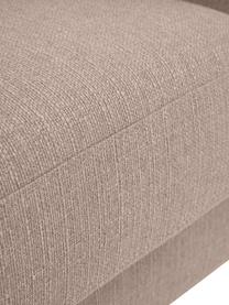 Sofa fauteuil Cucita met metalen poten, Bekleding: geweven stof (100% polyes, Frame: massief grenen, FSC-gecer, Poten: gelakt metaal, Geweven stof taupe, B 98 x D 94 cm