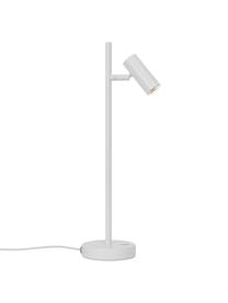 Dimmbare LED-Schreibtischlampe Omari in Weiß, Lampenschirm: Metall, beschichtet, Lampenfuß: Metall, beschichtet, Weiß, B 10 x H 40 cm