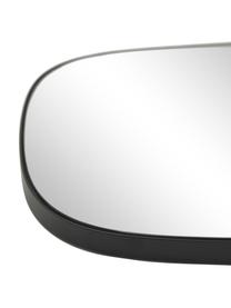 Eckiger Wandspiegel Alyson, Rahmen: Metall, beschichtet, Rückseite: Mitteldichte Holzfaserpla, Spiegelfläche: Spiegelglas, Schwarz, B 40 x H 140 cm