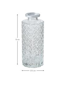 Set de jarrones pequeños de vidrio Adore, 3 uds., Vidrio, Transparente, Ø 5 x Al 13 cm