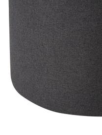 Puf tapizado Alida, con espacio de almacenamiento, Tapizado: 100% poliéster Alta resis, Estructura: madera contrachapada, met, Terciopelo gris oscuro, Ø 50 x Al 42 cm