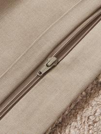 Housse de coussin en soie Rowan, Taupe, larg. 45 x long. 45 cm