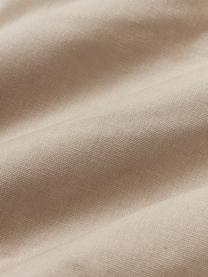 Housse de coussin en soie Rowan, Taupe, larg. 45 x long. 45 cm