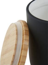 Barattolo Stak, in diverse dimensioni, Coperchio: legno di bambù, Nero, bambù, Ø 10 x Alt. 13 cm, 750 ml