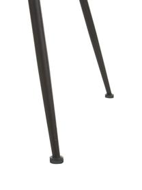 Sedia imbottita in velluto Luisa 2 pz, Rivestimento: velluto (100% poliestere), Gambe: metallo verniciato a polv, Velluto marrone, nero, Larg. 59 x Prof. 59 cm