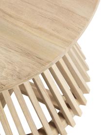 Okrągły stolik pomocniczy z drewna Jeanette, Drewno tekowe lakierowane, Drewno tekowe, Ø 50 x W 48 cm