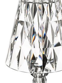Mobile Design LED-Tischlampe Battery, Kunststoff, Transparent, Ø 12 x H 26 cm