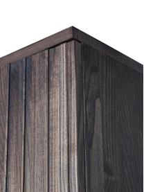 Szafa z drewna jesionowego Avourio, Korpus: drewno jesionowe z certyf, Nogi: metal powlekany, Ciemny brązowy, S 60 x W 210 cm