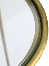 Metall-Konsole Petit in Goldfarben, Gestell: Metall, beschichtet, Goldfarben,Transparent, B 112 x H 82 cm