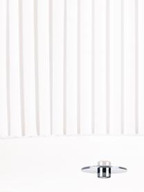 Deckenleuchte Jackie aus Faltenstoff, Lampenschirm: Textil, Diffusorscheibe: Kunststoff, Dekor: Metall, Weiß, Ø 45 x H 15 cm