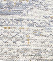 Ręcznie tkany chodnik  szenilowy Neapel, Szaroniebieski, kremowobiały, taupe, S 80 x D 300 cm