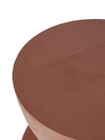 Tavolino in legno di mango di Jessica Mercedes Kirschner Benno, Legno massiccio di mango laccato, Legno di mango, rosso marrone verniciato, Ø 35 x Alt. 50 cm