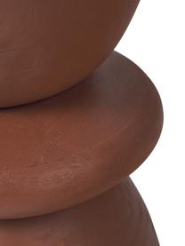 Beistelltisch Benno aus Mangoholz von Jessica Mercedes Kirschner, Massives Mangoholz, lackiert, Mangoholz, rotbraun lackiert, Ø 35 x H 50 cm