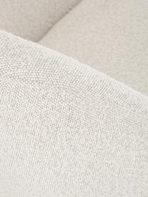 Fauteuil cocktail en tissu bouclé Jana, Tissu bouclé blanc crème, noir, larg. 72 x prof. 68 cm
