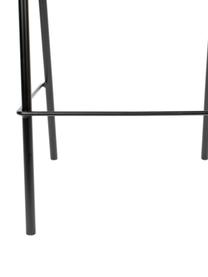 Chaise de bar avec cannage Jort, Noir, larg. 47 x haut. 106 cm
