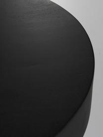Runder Mangoholz-Beistelltisch Baratti in Schwarz, Massives Mangoholz, Mangoholz, schwarz lackiert, Ø 35 x H 35 cm