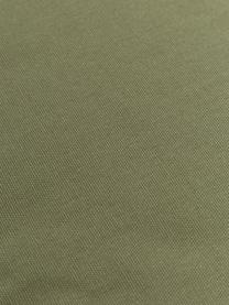 Cojín para silla alto de algodón Zoey, Funda: 100% algodón, Verde oliva, An 40 x L 40 cm