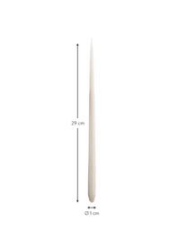 Chandelles Stoff Nagel, 6 pièces, Cire de paraffine, Beige, Ø 1 x haut. 29 cm