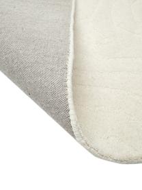 Wollläufer Aaron, handgetuftet, Flor: 100 % Wolle, Cremeweiß, B 80 x L 300 cm