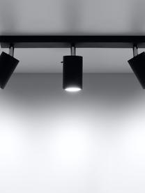 Spot plafond Etna, Noir, larg. 45 x haut. 15 cm